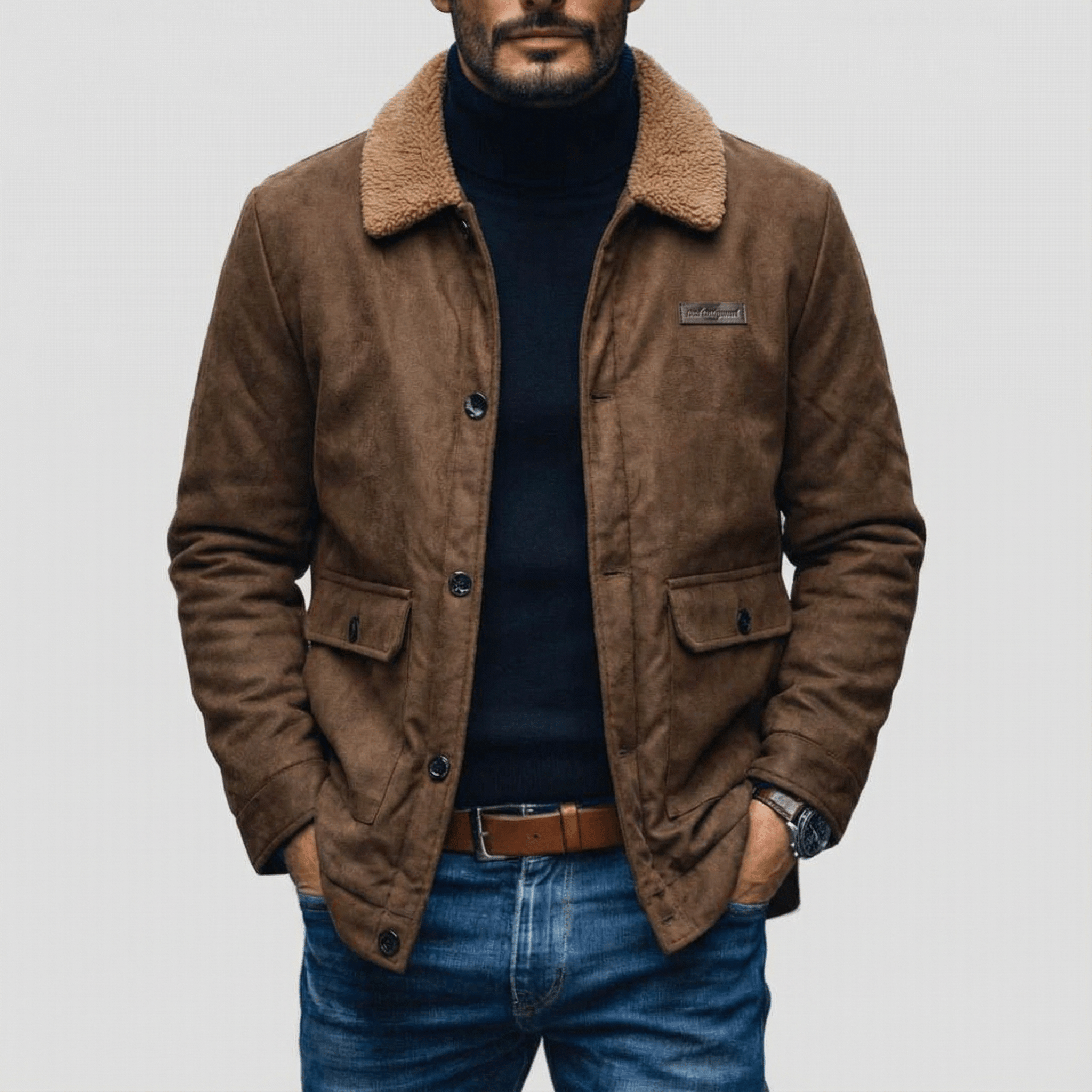 Mason | Men's Suede Fleece Jacket - Rob Stevenson