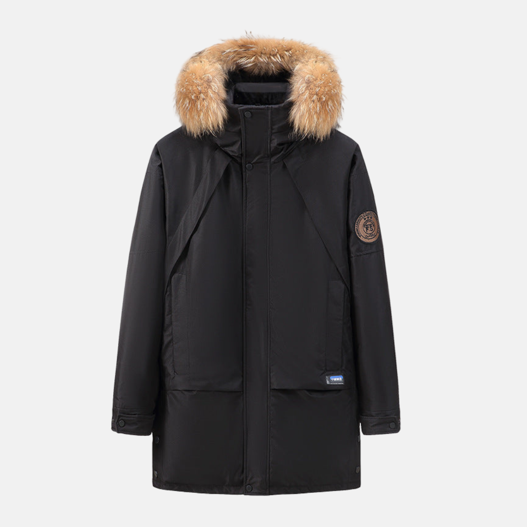 Beau | Hooded Faux Fur Trim Parka Winter Jacket