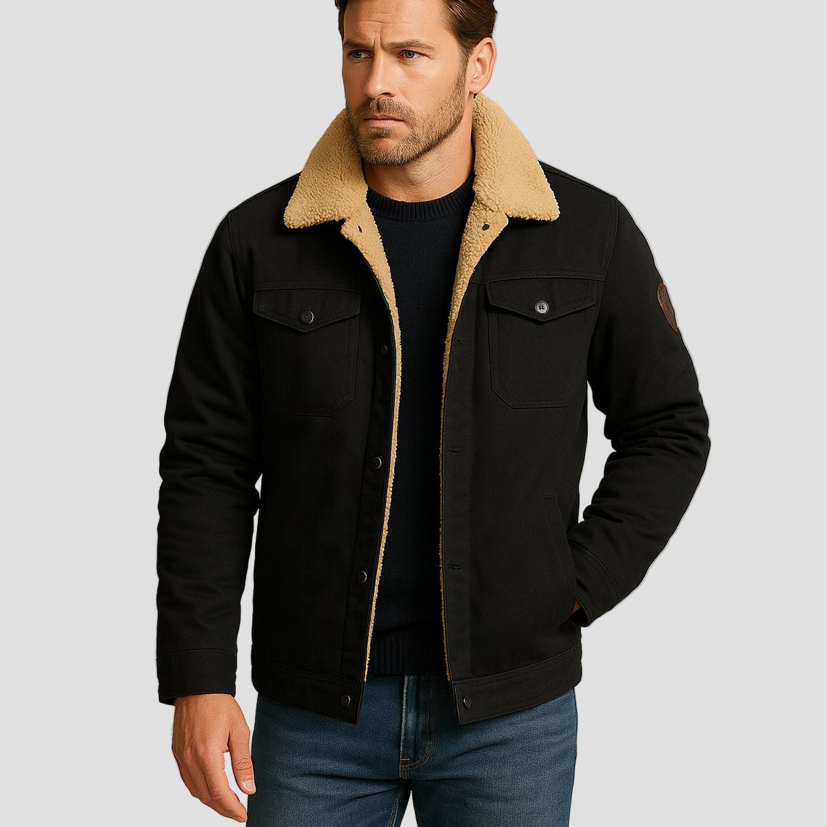 Mayfair | Warm Fleece Lined Winter Coat for Men - Rob Stevenson
