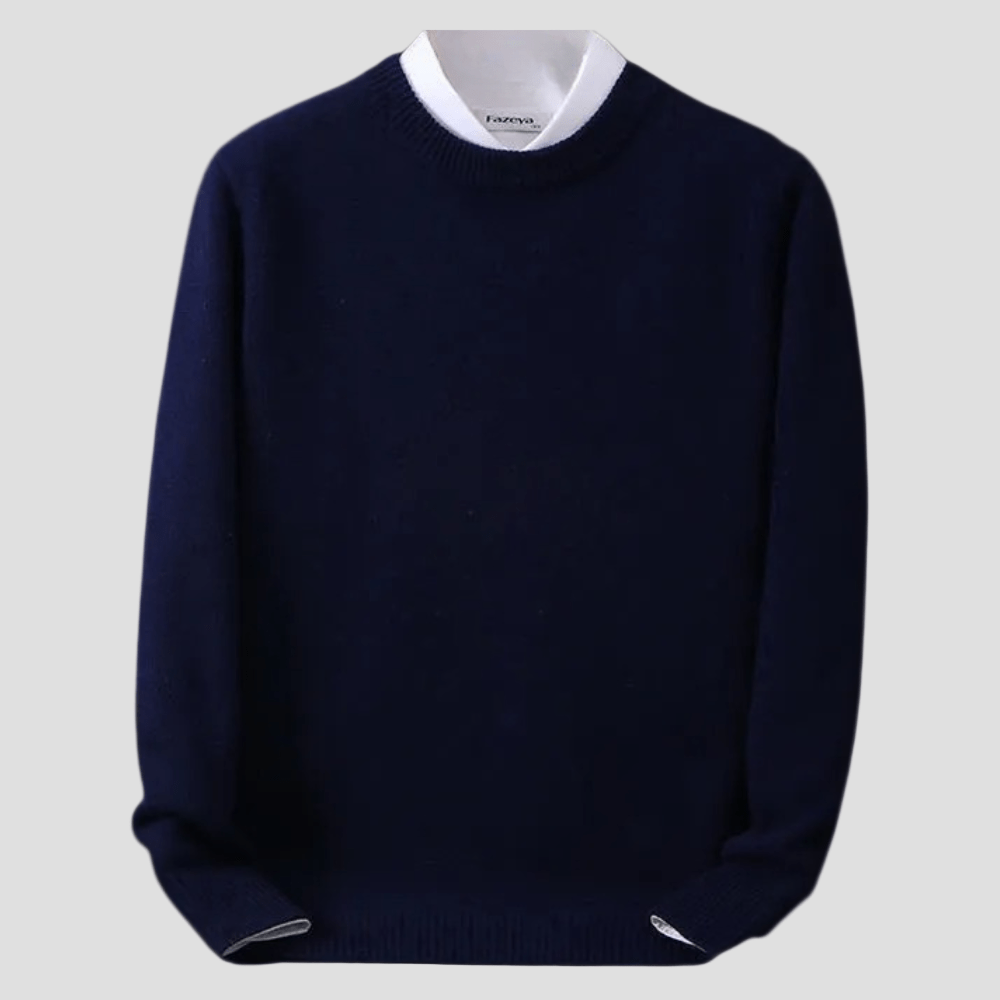 Caleb | Casual Men’s Long Sleeve Crewneck Sweater - Rob Stevenson