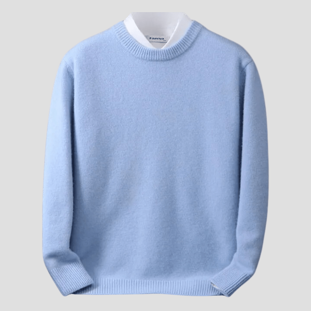 Caleb | Casual Men’s Long Sleeve Crewneck Sweater - Rob Stevenson