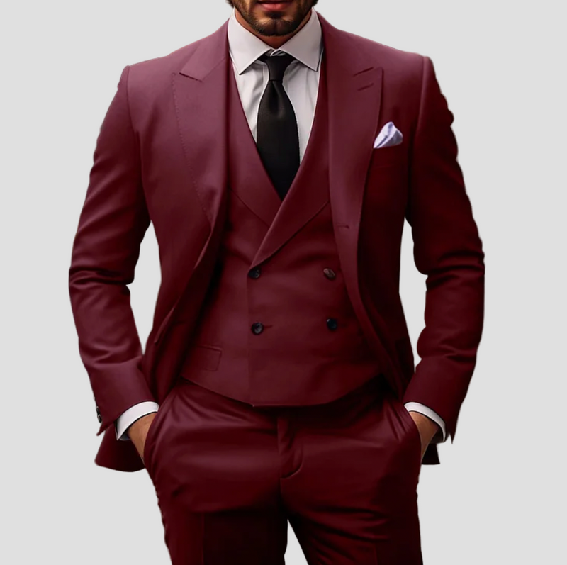 Connor | Modern Three-Piece Slim Suit for Men