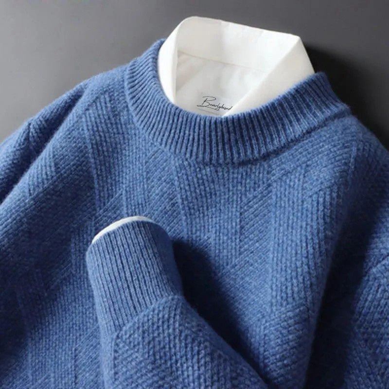 Miles | Elegant Men’s Cashmere Sweater in Various Colors - Rob Stevenson