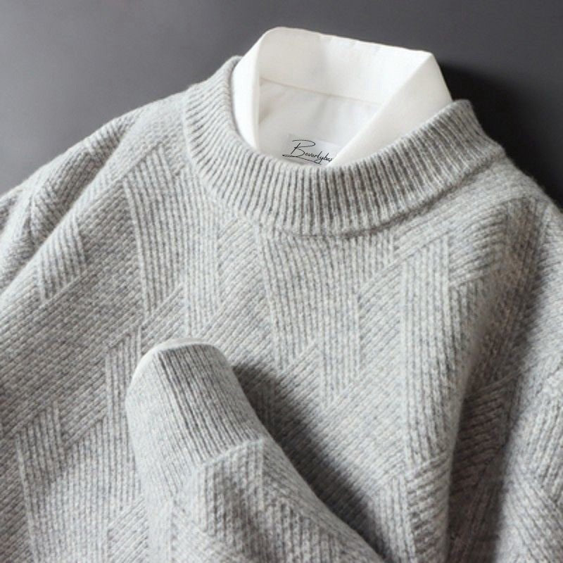 Miles | Elegant Men’s Cashmere Sweater in Various Colors - Rob Stevenson