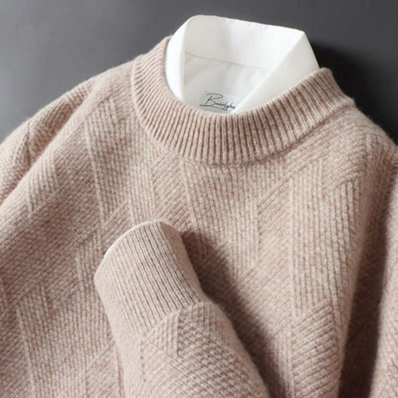 Miles | Elegant Men’s Cashmere Sweater in Various Colors - Rob Stevenson