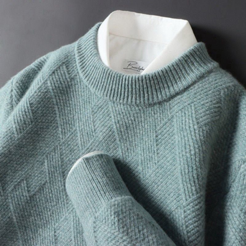 Miles | Elegant Men’s Cashmere Sweater in Various Colors - Rob Stevenson