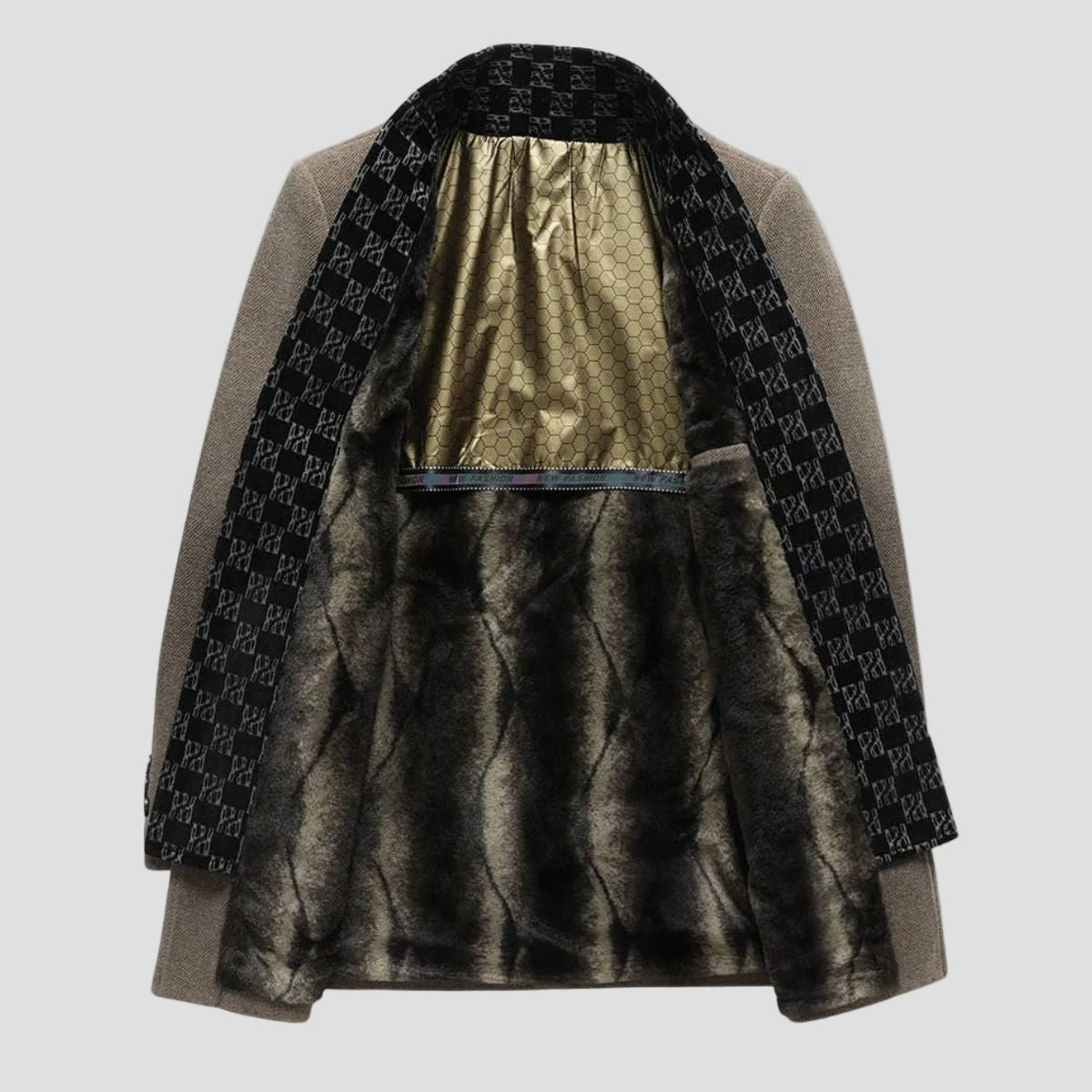 Ortigia | Wool Blend Business Long Coat for Men - Rob Stevenson