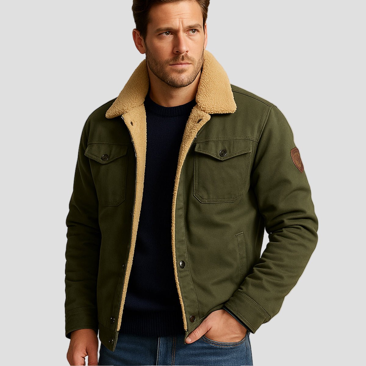 Mayfair | Warm Fleece Lined Winter Coat for Men - Rob Stevenson