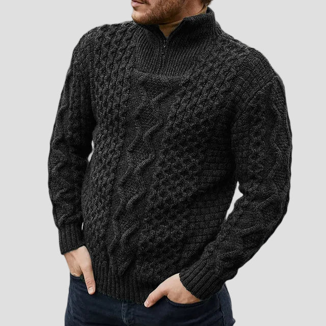 Elliot | Knitted Premium Half-Zip Men’s Sweater