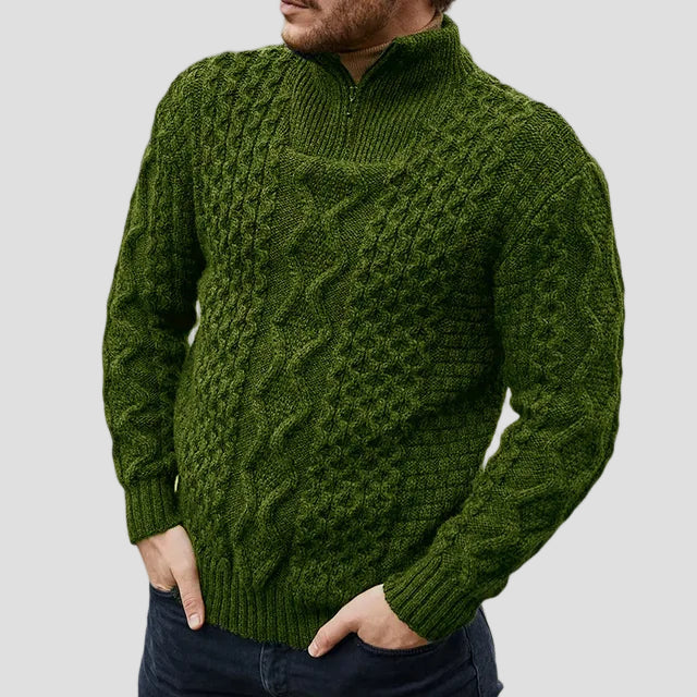Elliot | Knitted Premium Half-Zip Men’s Sweater