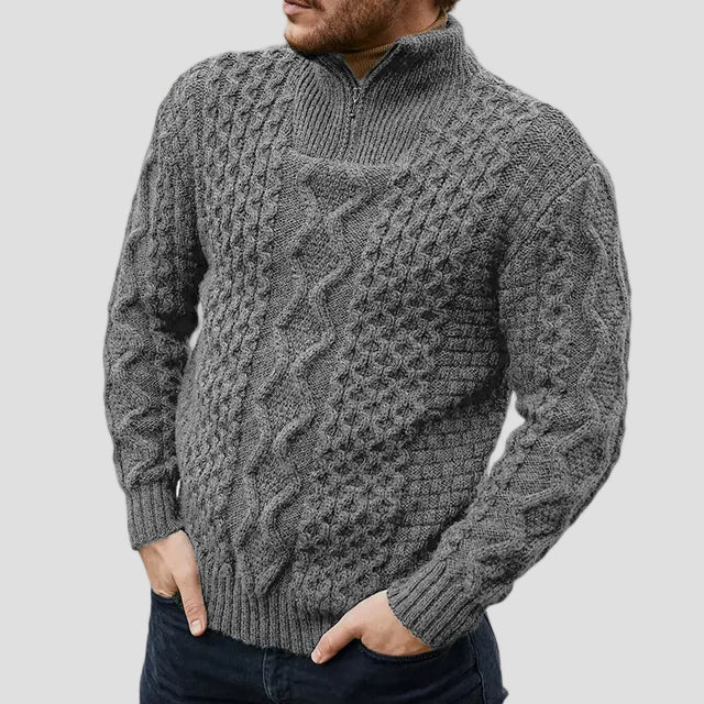 Elliot | Knitted Premium Half-Zip Men’s Sweater