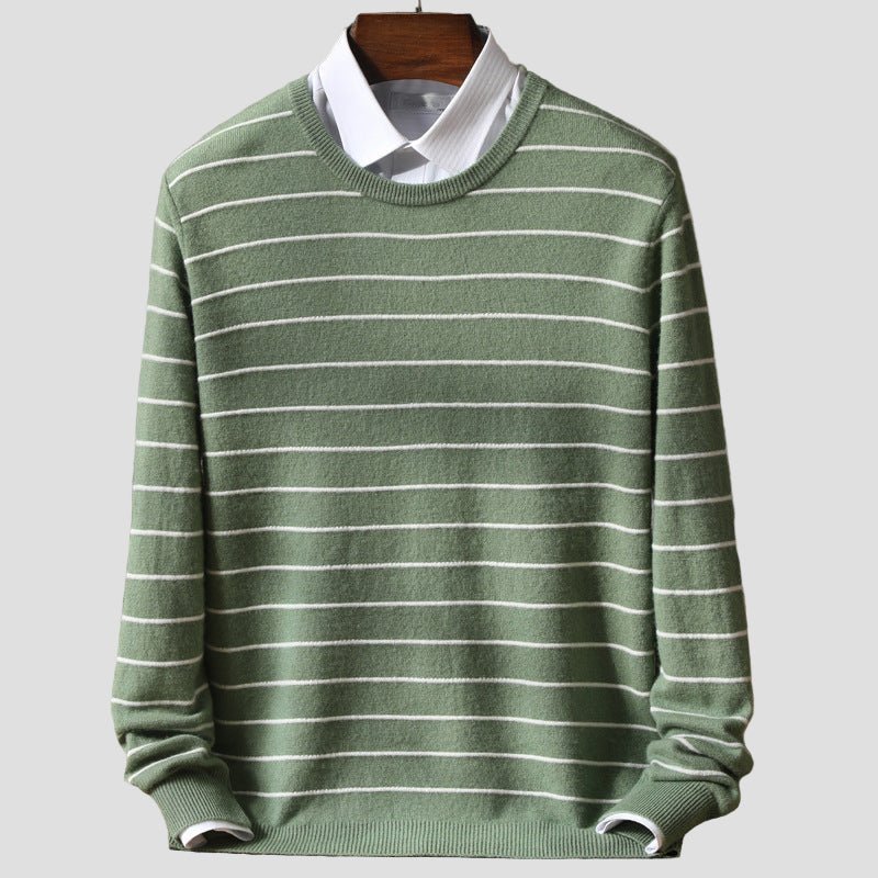 Grayson | Men’s Classic Striped Crewneck Sweater - Rob Stevenson