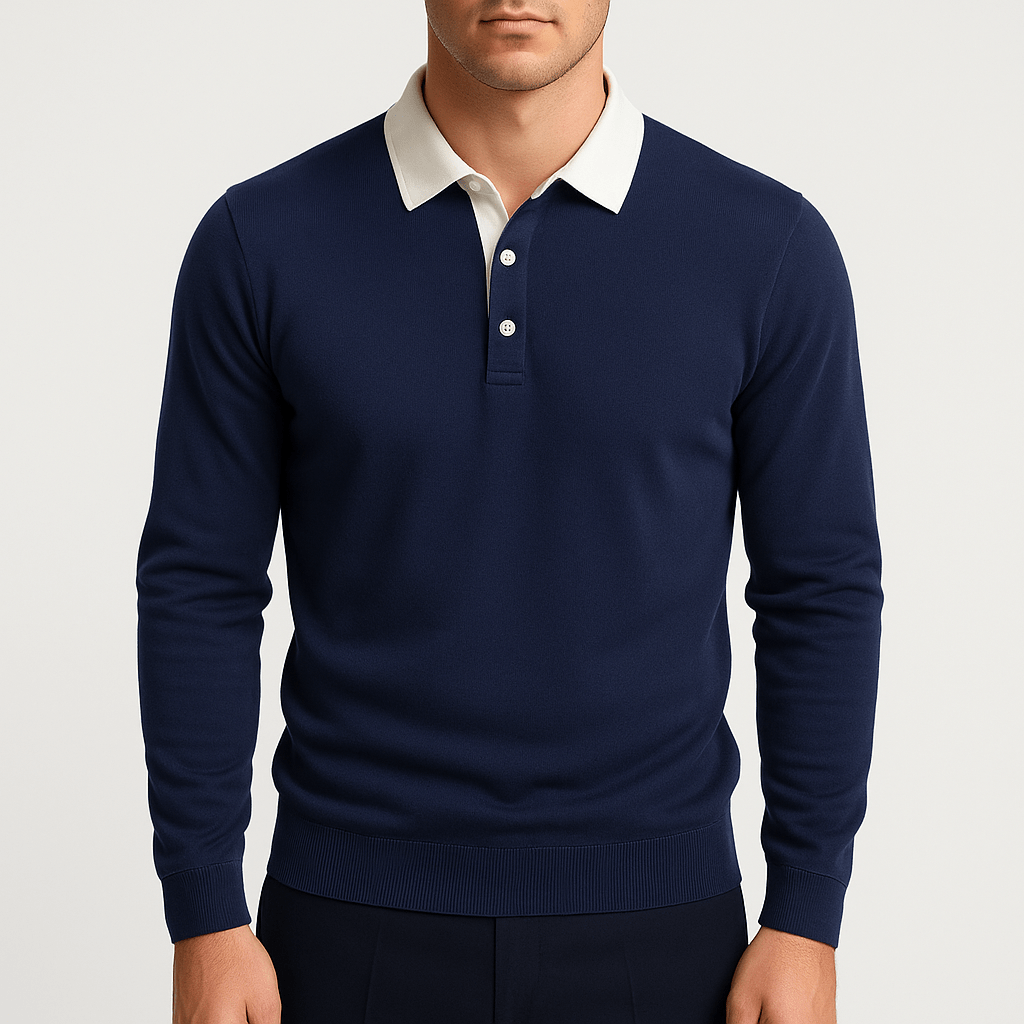 Malcolm | Cotton Polo Sweater - Rob Stevenson