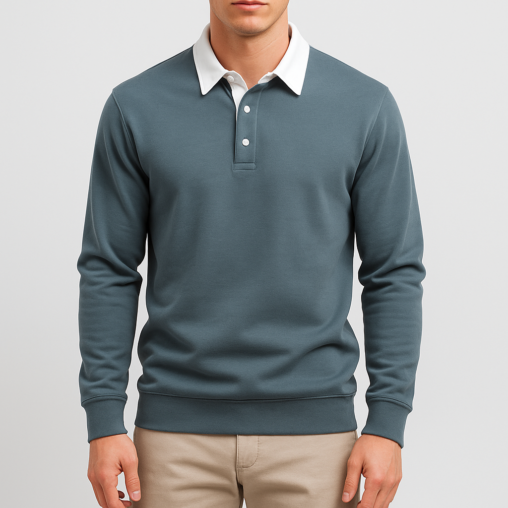 Malcolm | Cotton Polo Sweater