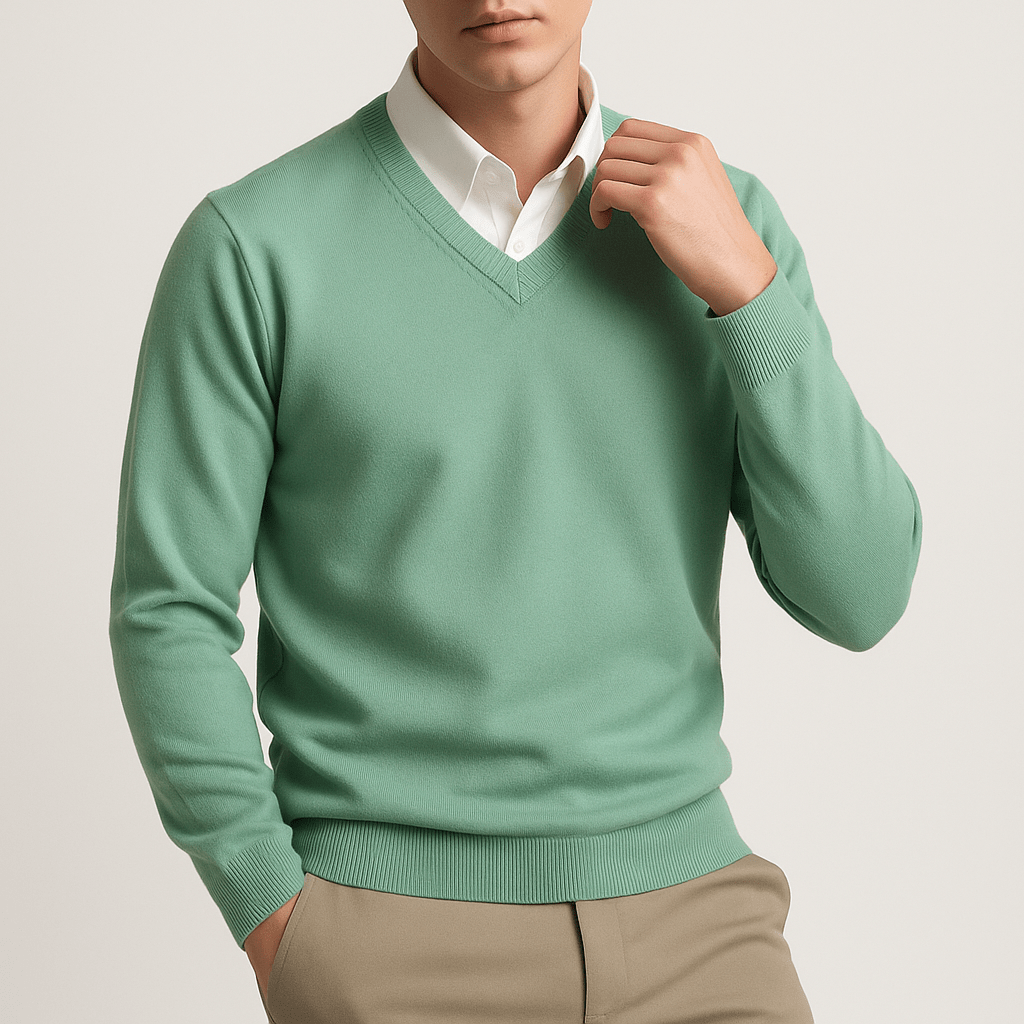 Cooper | Elegant V - Neck Sweater - Rob Stevenson