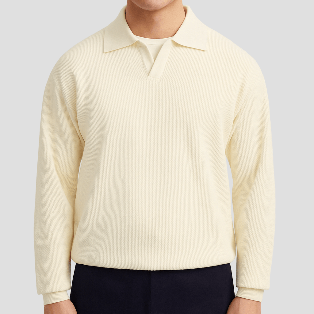 Wyatt | Folded Collar Knit Sweater - Rob Stevenson