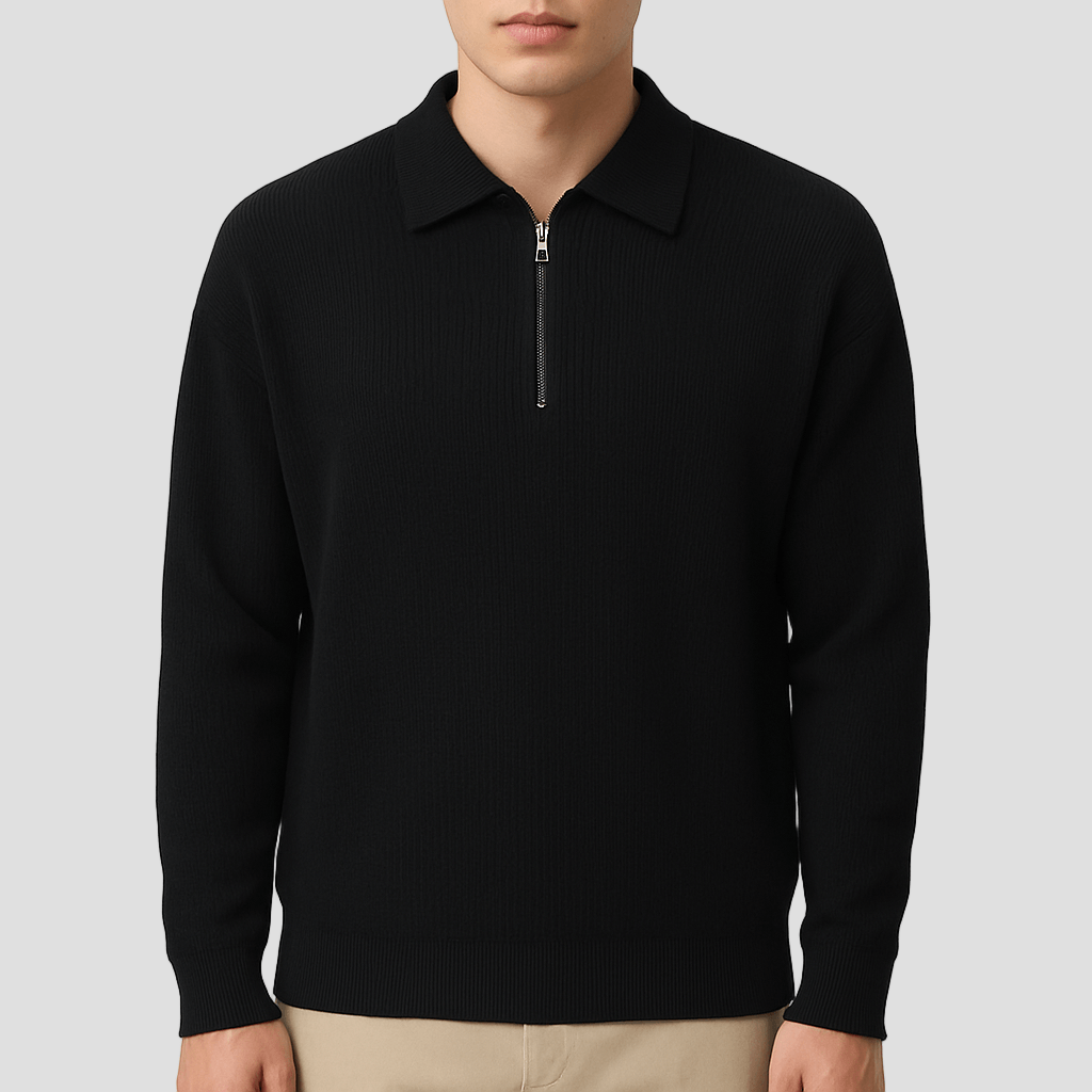Oliver | Half - Zip Cozy Knit Sweater - Rob Stevenson