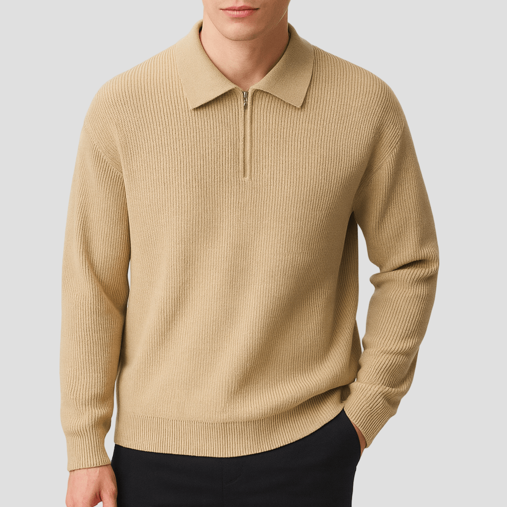 Oliver | Half-Zip Cozy Knit Sweater