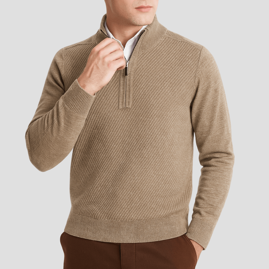 Colton | Ribbed Half - Zip Sweater - Rob Stevenson