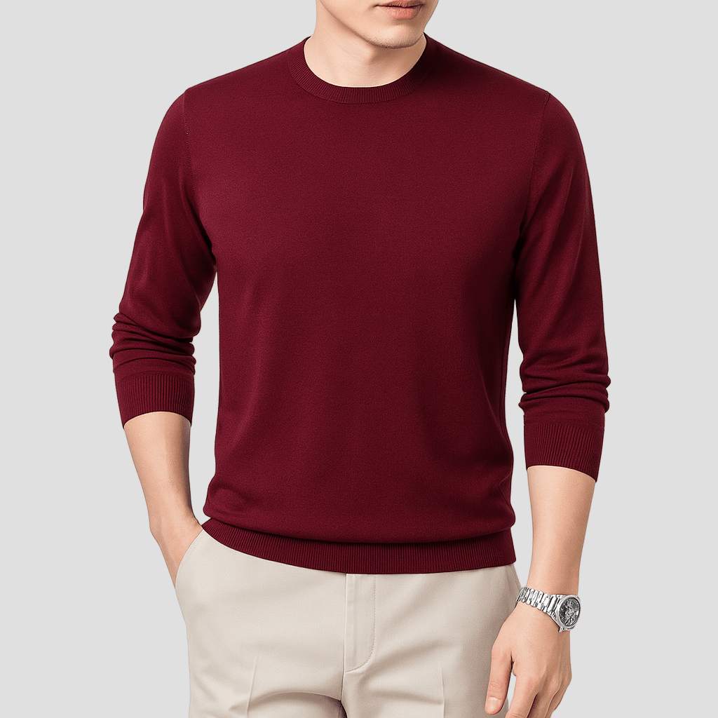 Sawyer | Slim Fit Crew Neck Sweater - Rob Stevenson