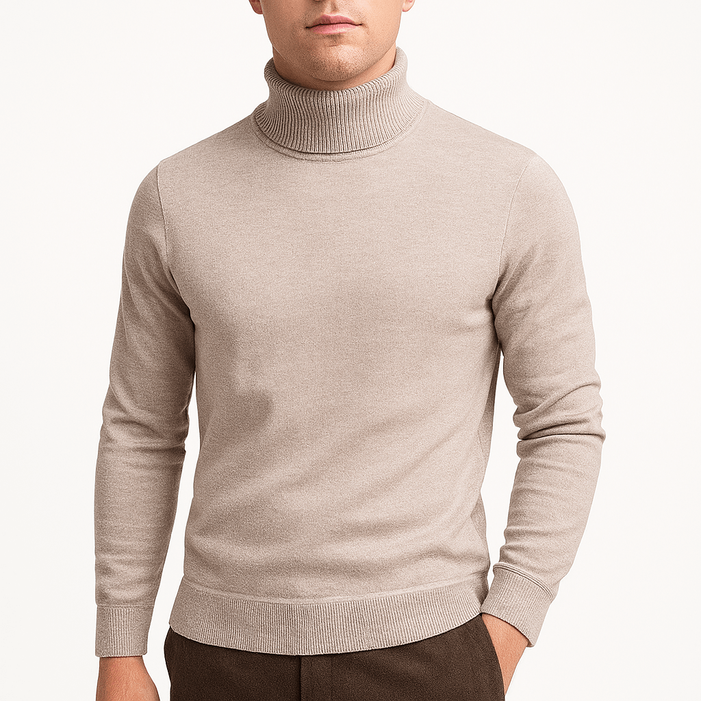 Dominic | Solid Turtleneck Sweater