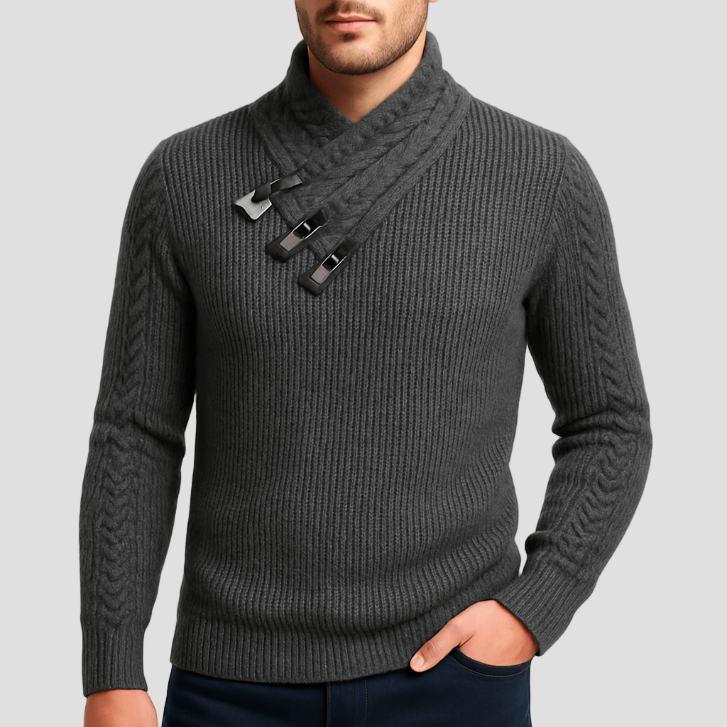 Tristan | Cozy Wool Blend Pullover Sweater - Rob Stevenson