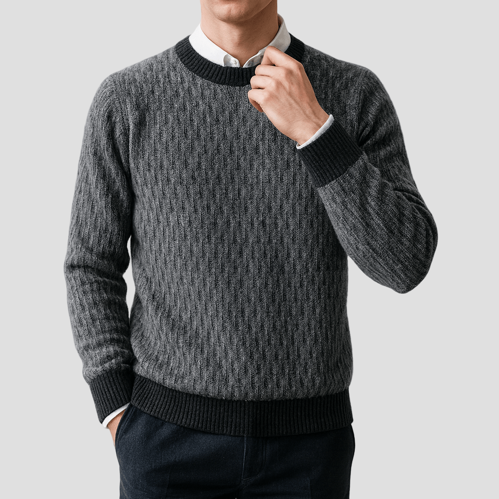 Levi | Cozy Wool Crewneck Sweater