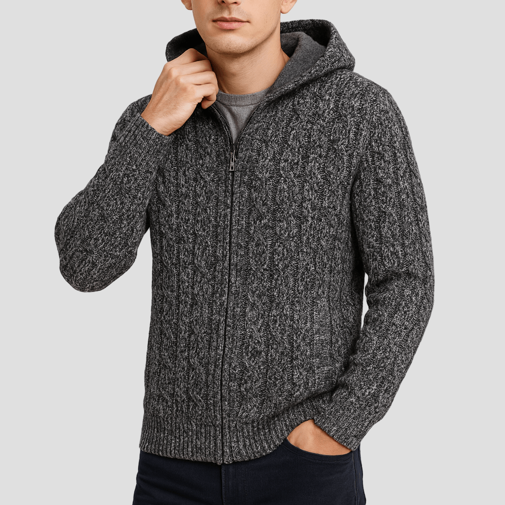 Gavin | Cozy Wool Hooded Sweater