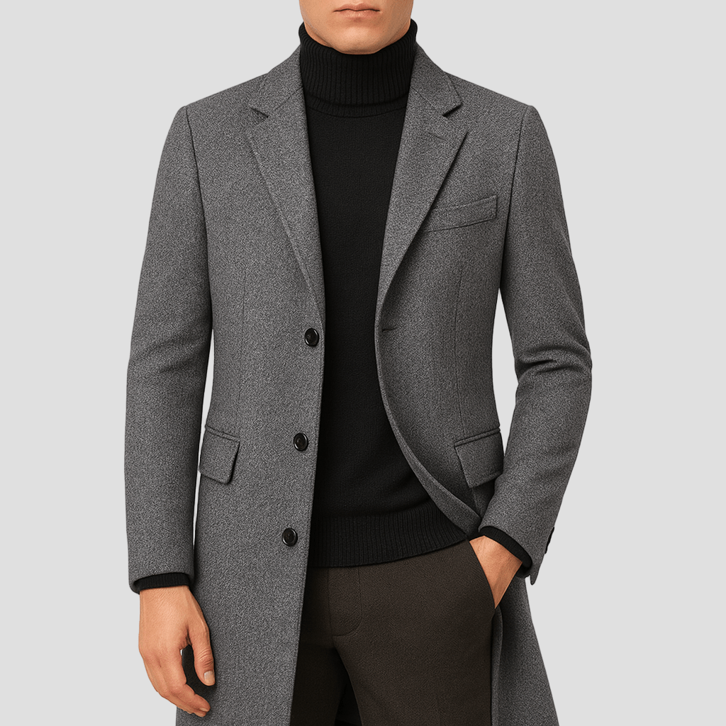 Sebastian | Men's Wool Coat - Rob Stevenson