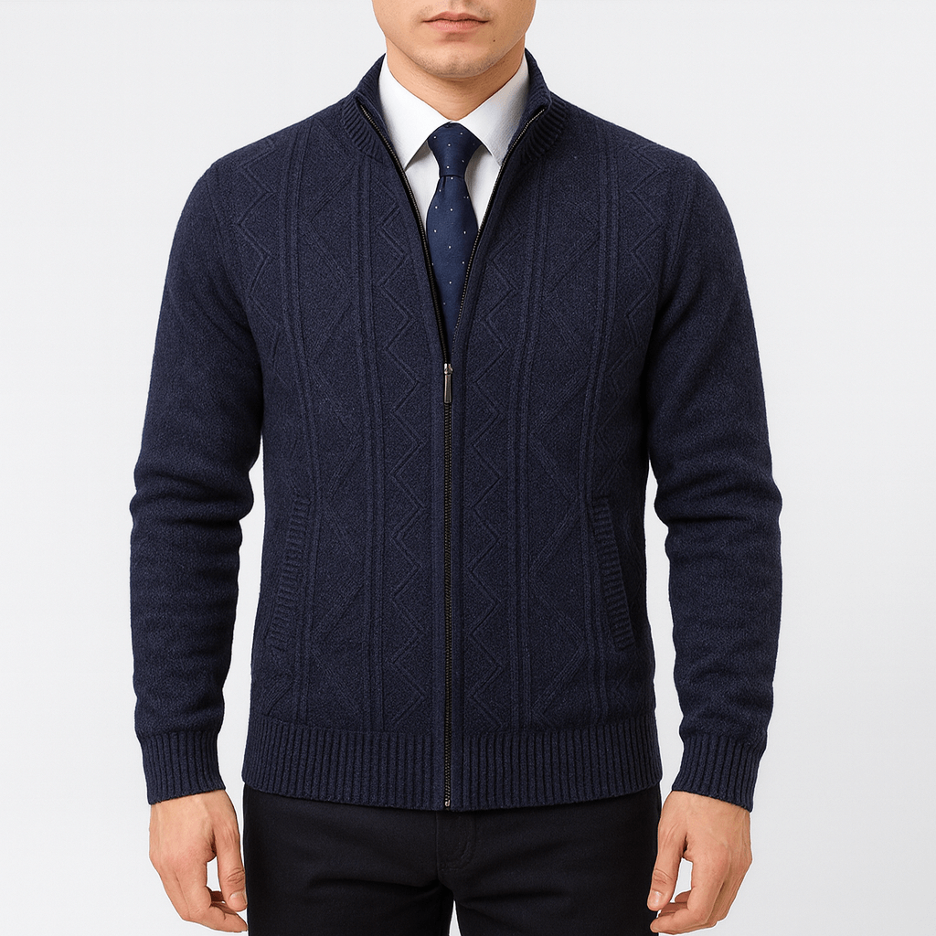 Declan | Zip-Up Cardigan Sweater
