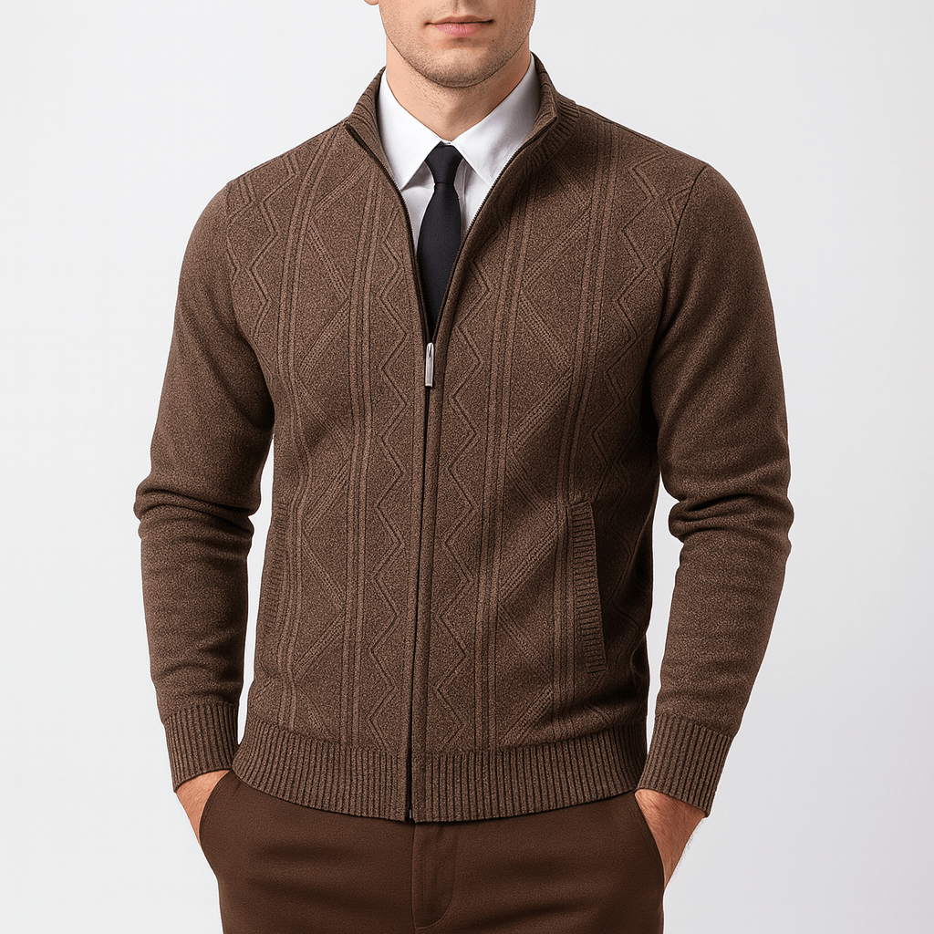 Declan | Zip-Up Cardigan Sweater