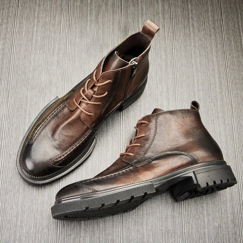 Retro Ankle Boots with Chunky Sole - Rob Stevenson