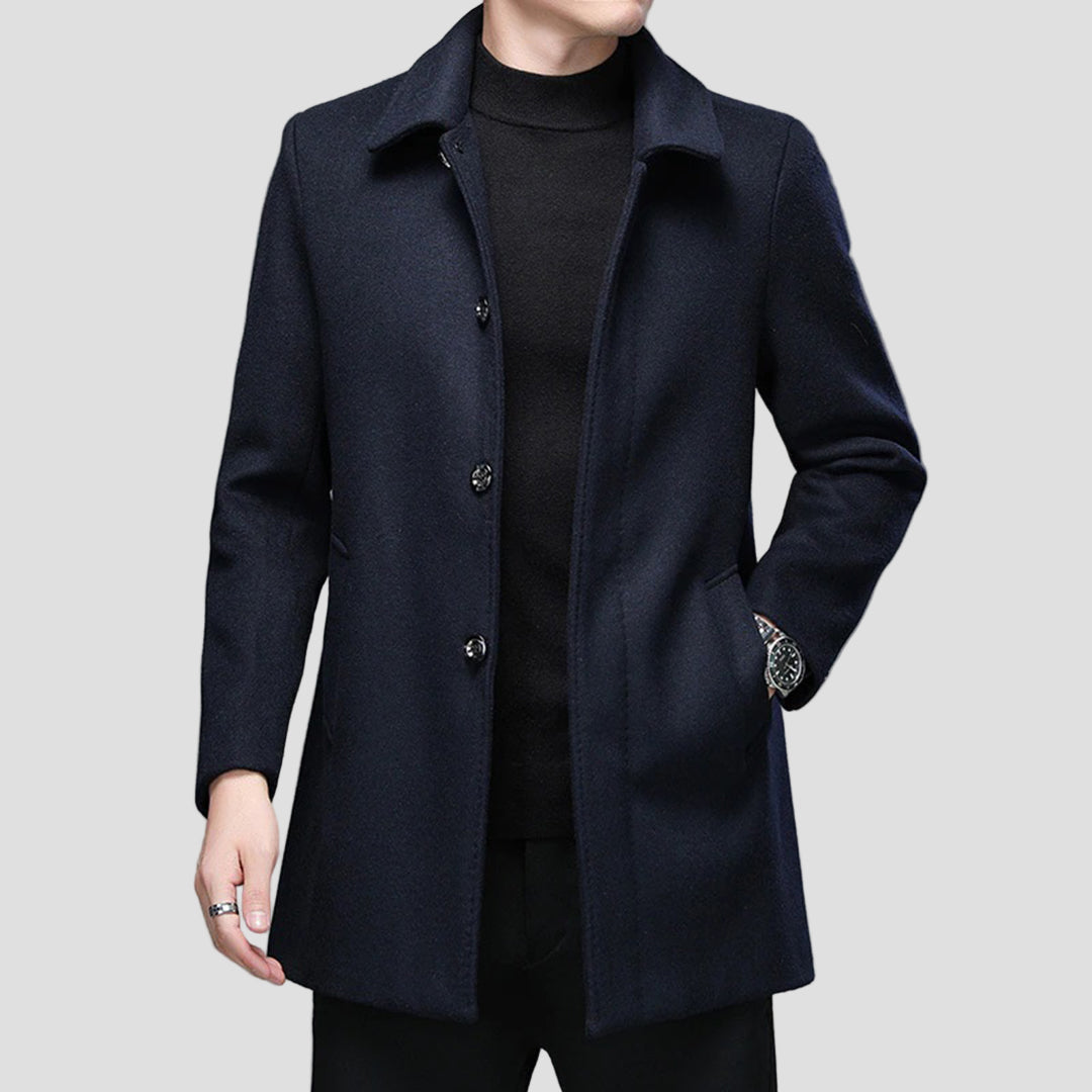 Connor | Tailored Mid-Length Single Coat