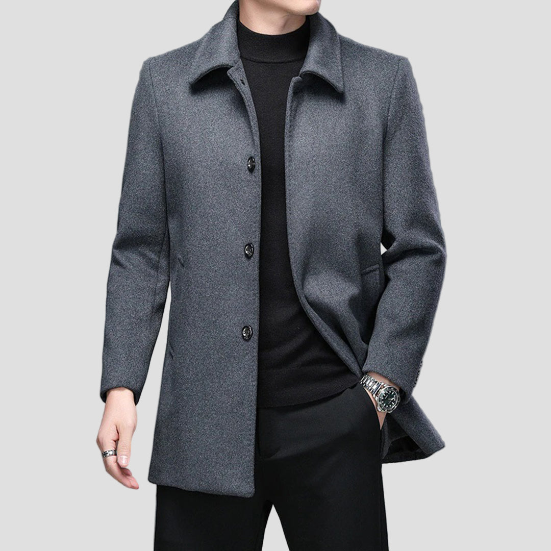 Connor | Tailored Mid-Length Single Coat