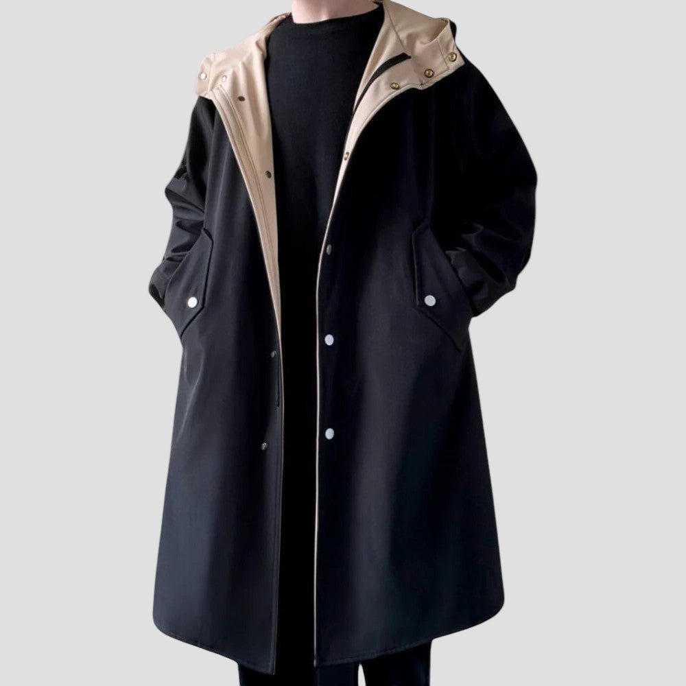 Logan | Two Tone Long Coat - Rob Stevenson