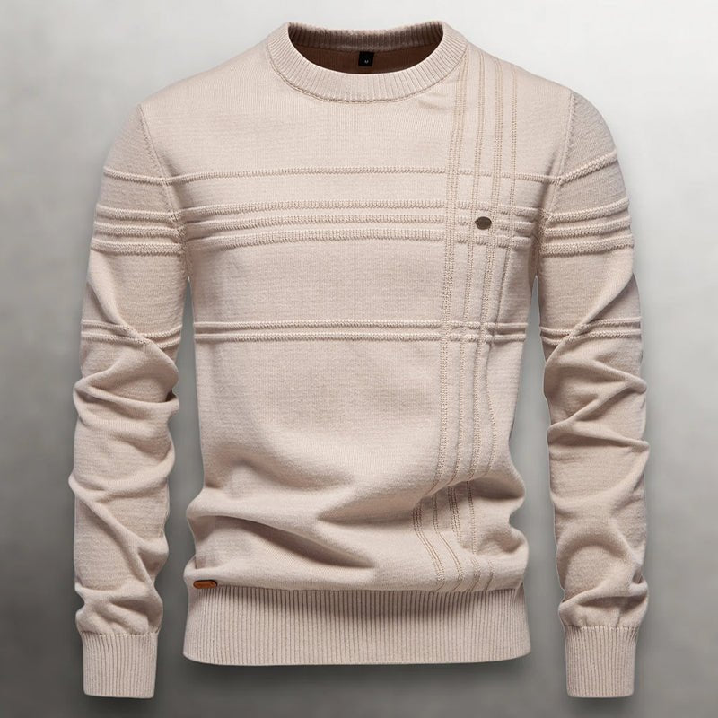 Caldwell Textured Cotton Knit Sweater - Rob Stevenson