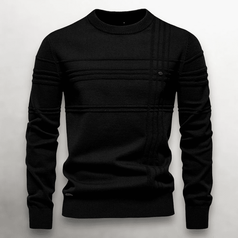 Caldwell Textured Cotton Knit Sweater - Rob Stevenson