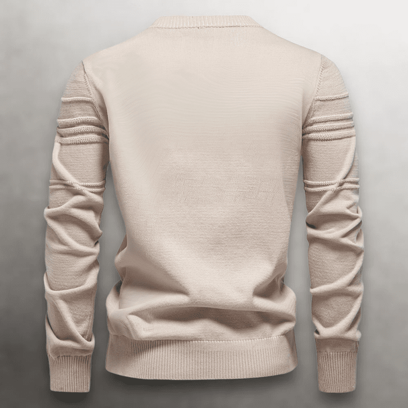 Caldwell Textured Cotton Knit Sweater - Rob Stevenson