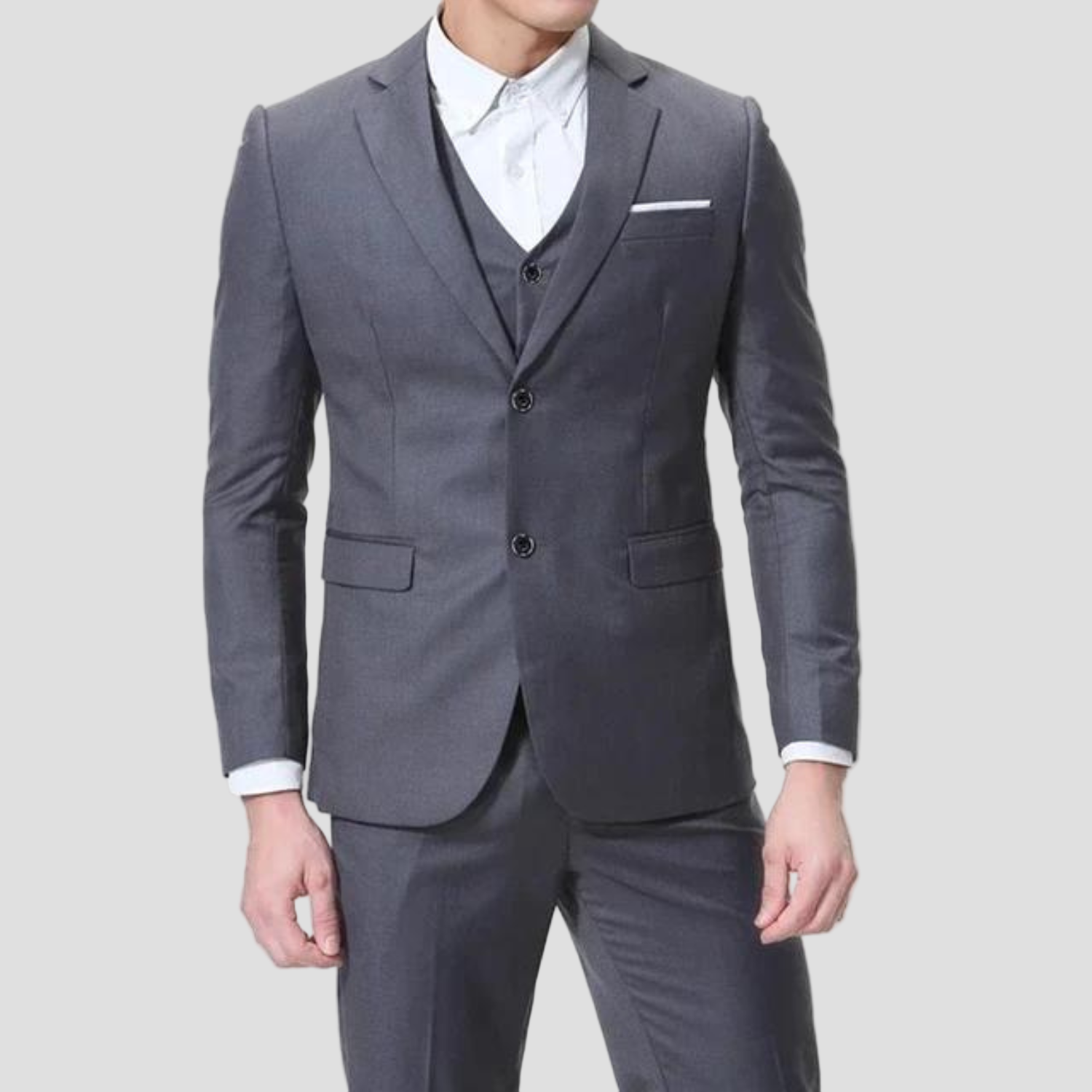 Noah | Black Single-Button Suit