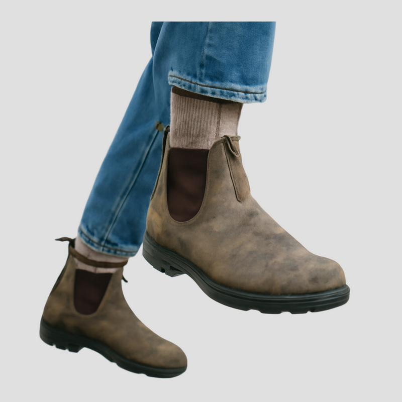 Mason | Men’s Leather Chelsea Boots with Pull Loop