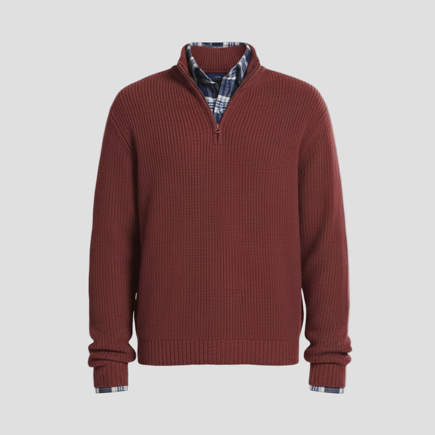 Reuben | Business-Casual Cashmere Sweater with Zipper