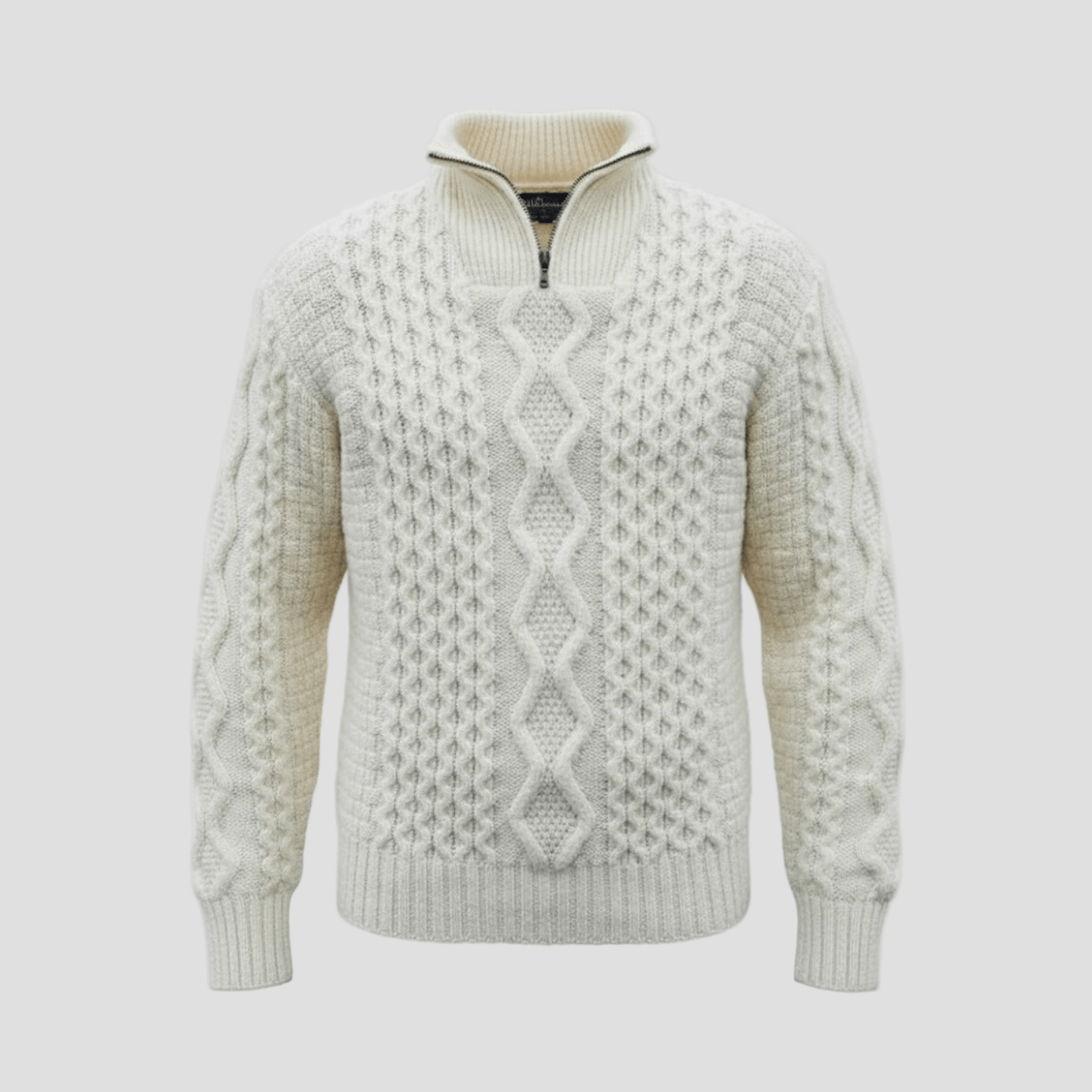 Elliot | Knitted Premium Half - Zip Men’s Sweater - Rob Stevenson