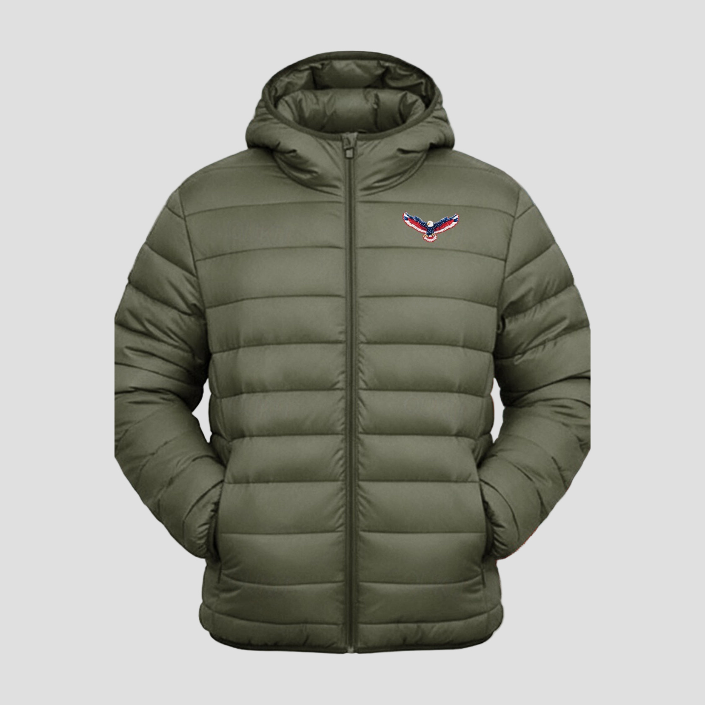 Jacob | Eagle Flag Puffer Jacket