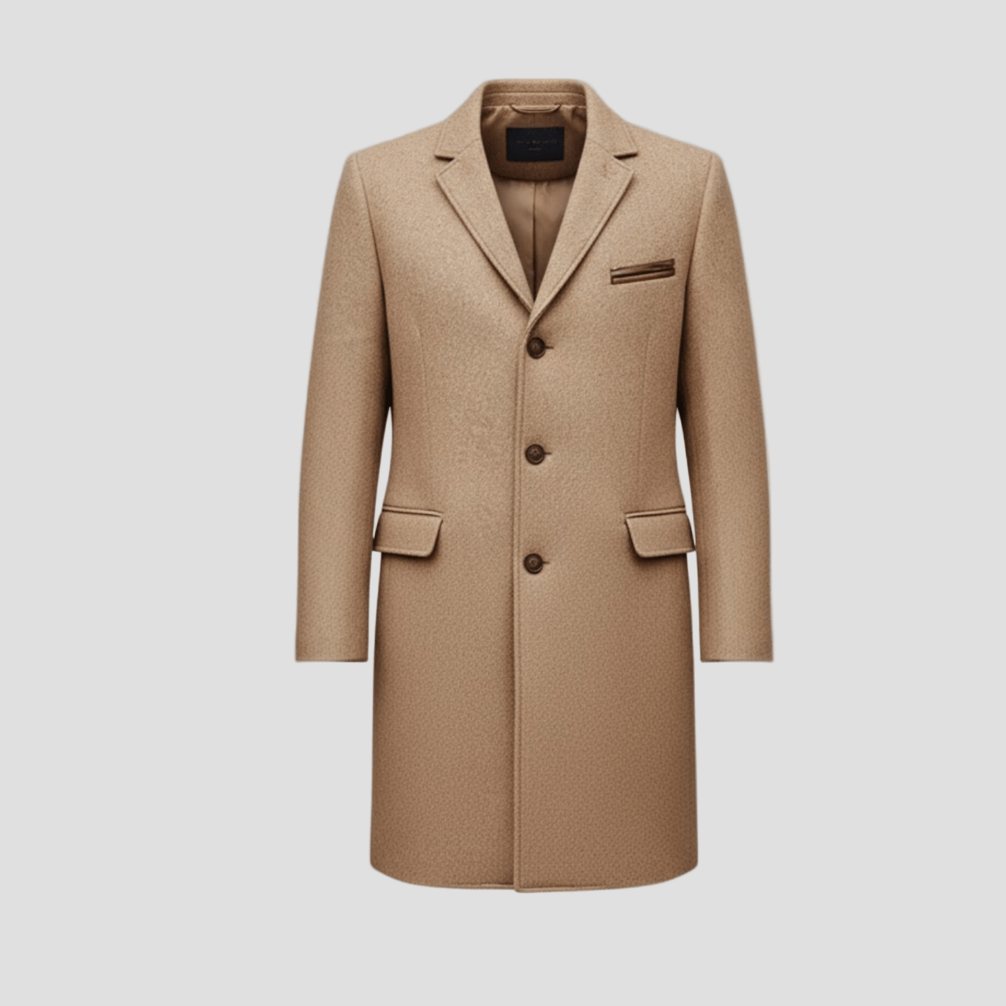 Aiden | Simple Wool Mid Coat - Rob Stevenson