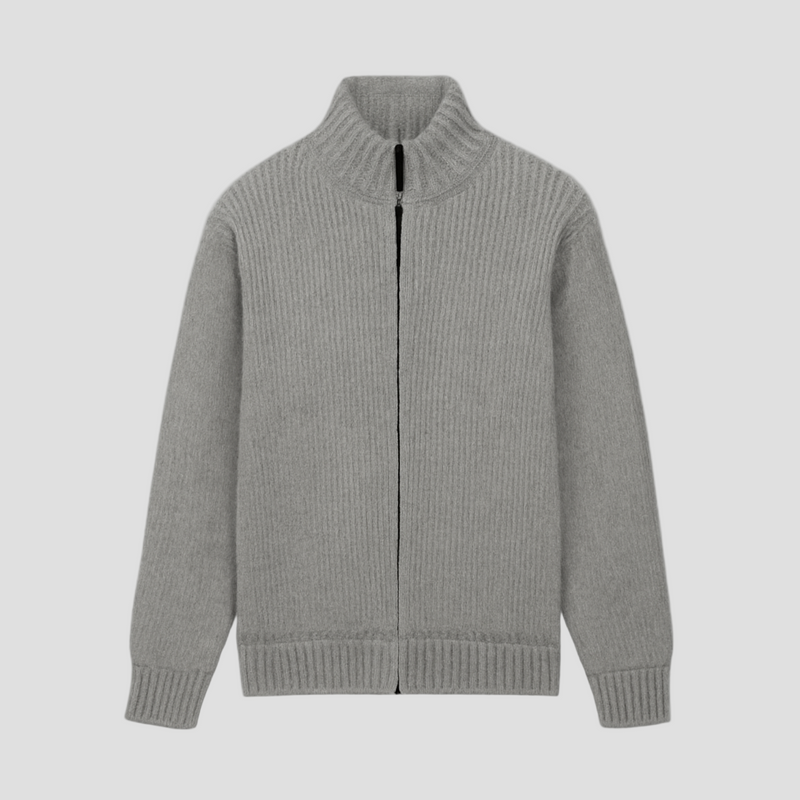 Liam | Vintage Solid Color Turtleneck Cardigan
