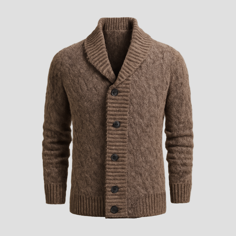 Sebastian | Vintage Lapel Knit Cardigan