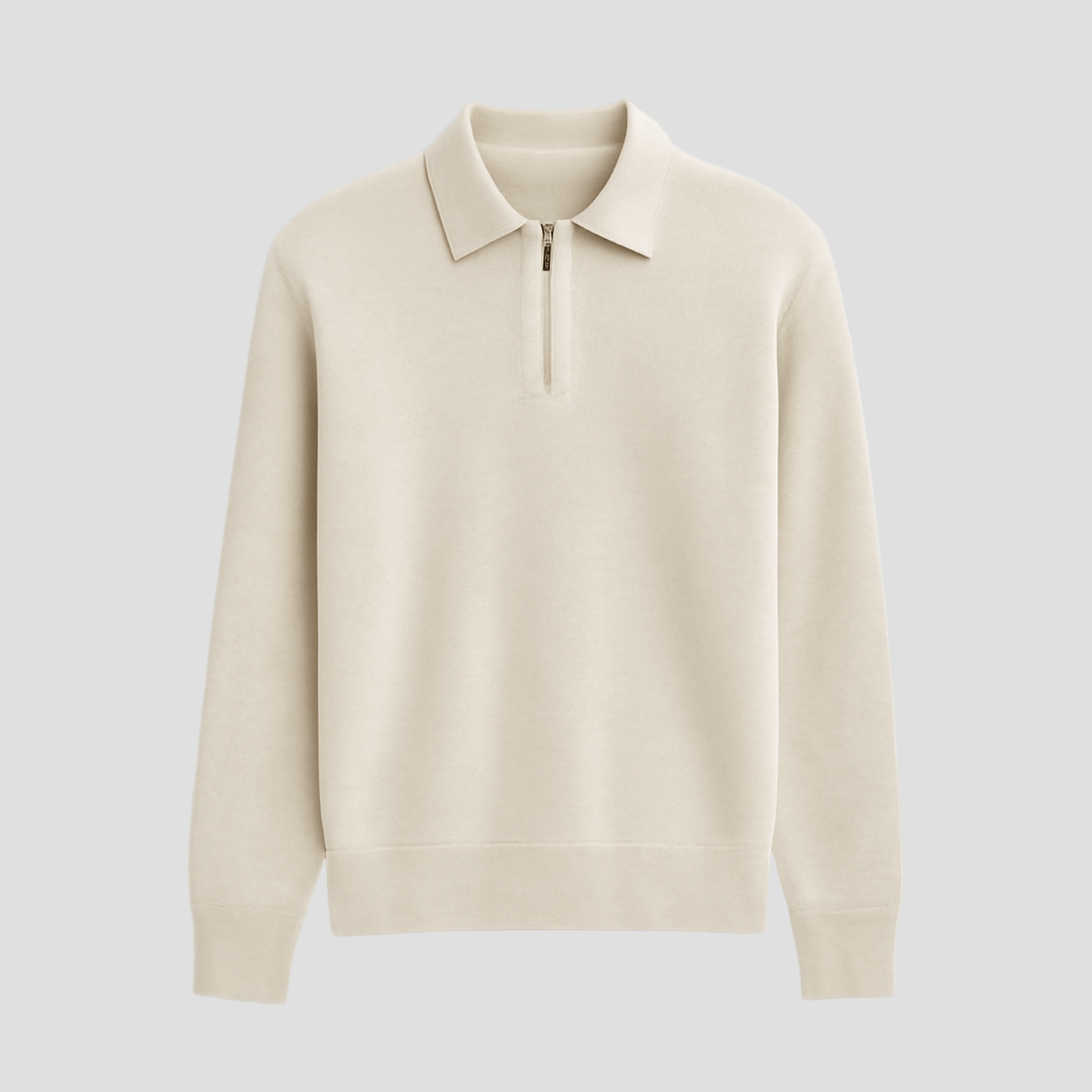 Nolan | Polo Sweater with Zipper Detail - Rob Stevenson