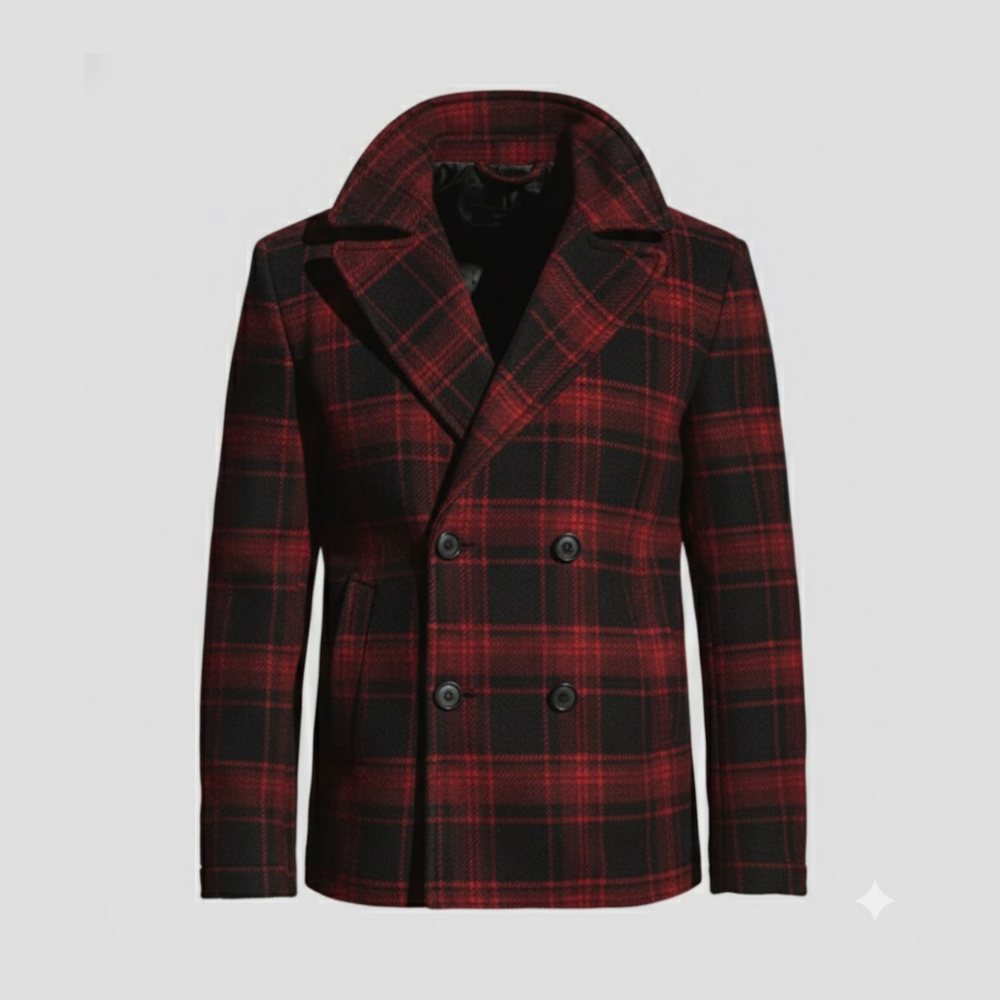 Oliver | Plaid Wool Short Coat