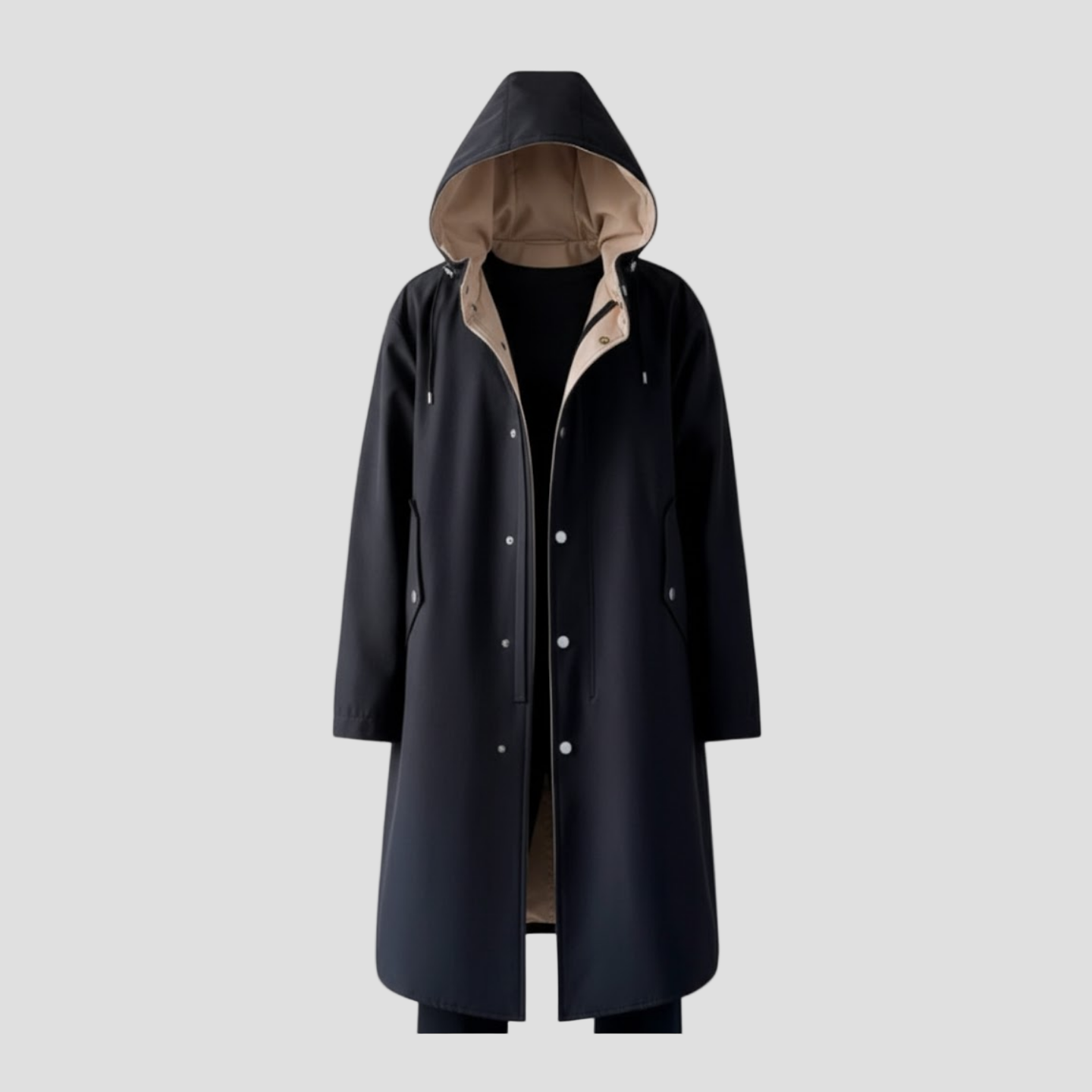 Logan | Two Tone Long Coat