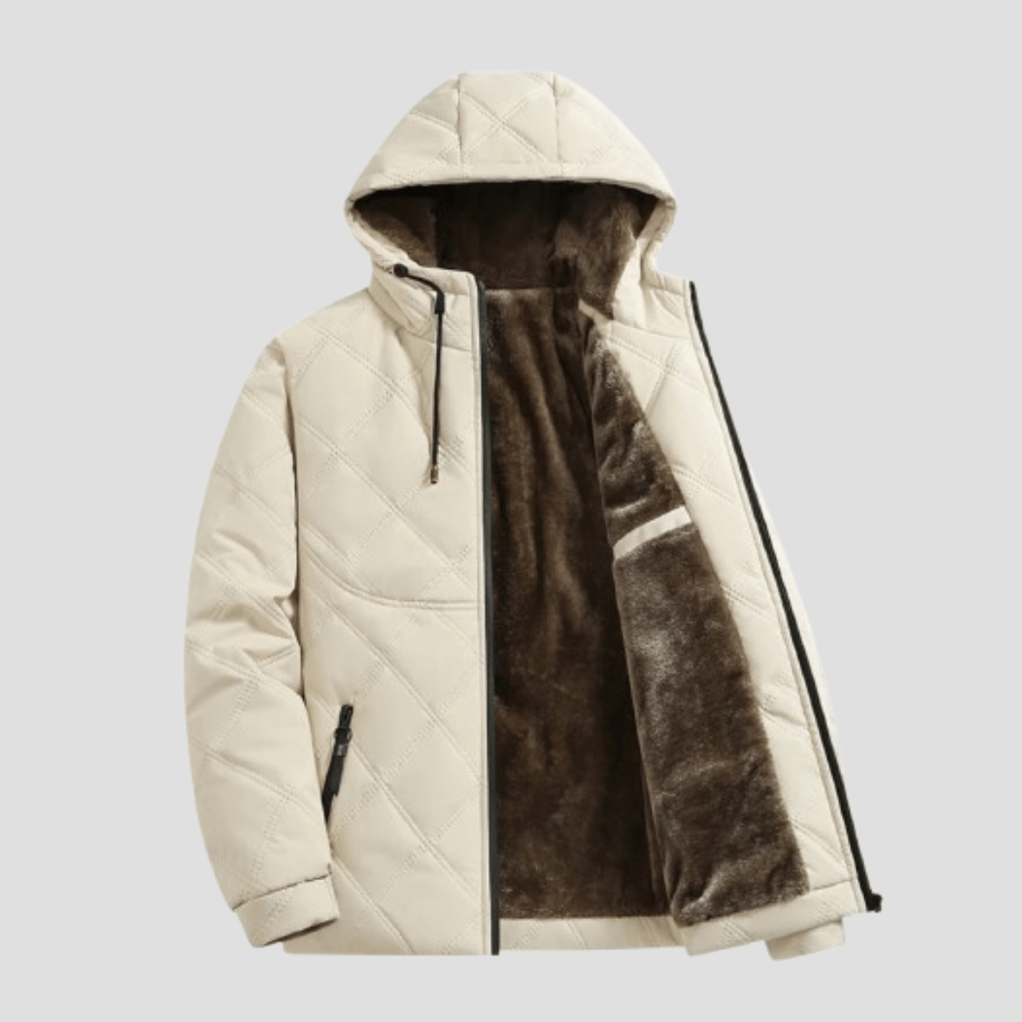 Colebrook | Hooded Quilted Fleece Lined Winter Jacket - Rob Stevenson
